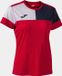 Joma Crew V T-shirt à manches courtes rouge S femme