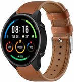 Strap-it Smartwatch bandje leer - strak bruin