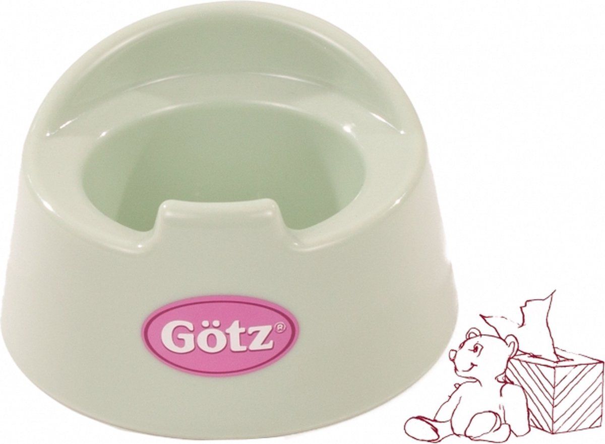 Götz Poppenverzorging Plaspotje Groen Ca. 11cm
