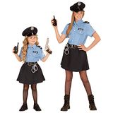 "Politieagent" Finidi Stoere politie outfit voor meisjes, Kledingmaat 140, Blauw