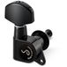 Schaller M6 135 Black 3L+3R large metal button mécaniques pour guitare électrique et western
