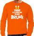 Bellatio Decorations Shoppartners Bv Koningsdag sweater good day to get drunk oranje - heren - Kingsday EK/ WK trui / outfit / kleding M