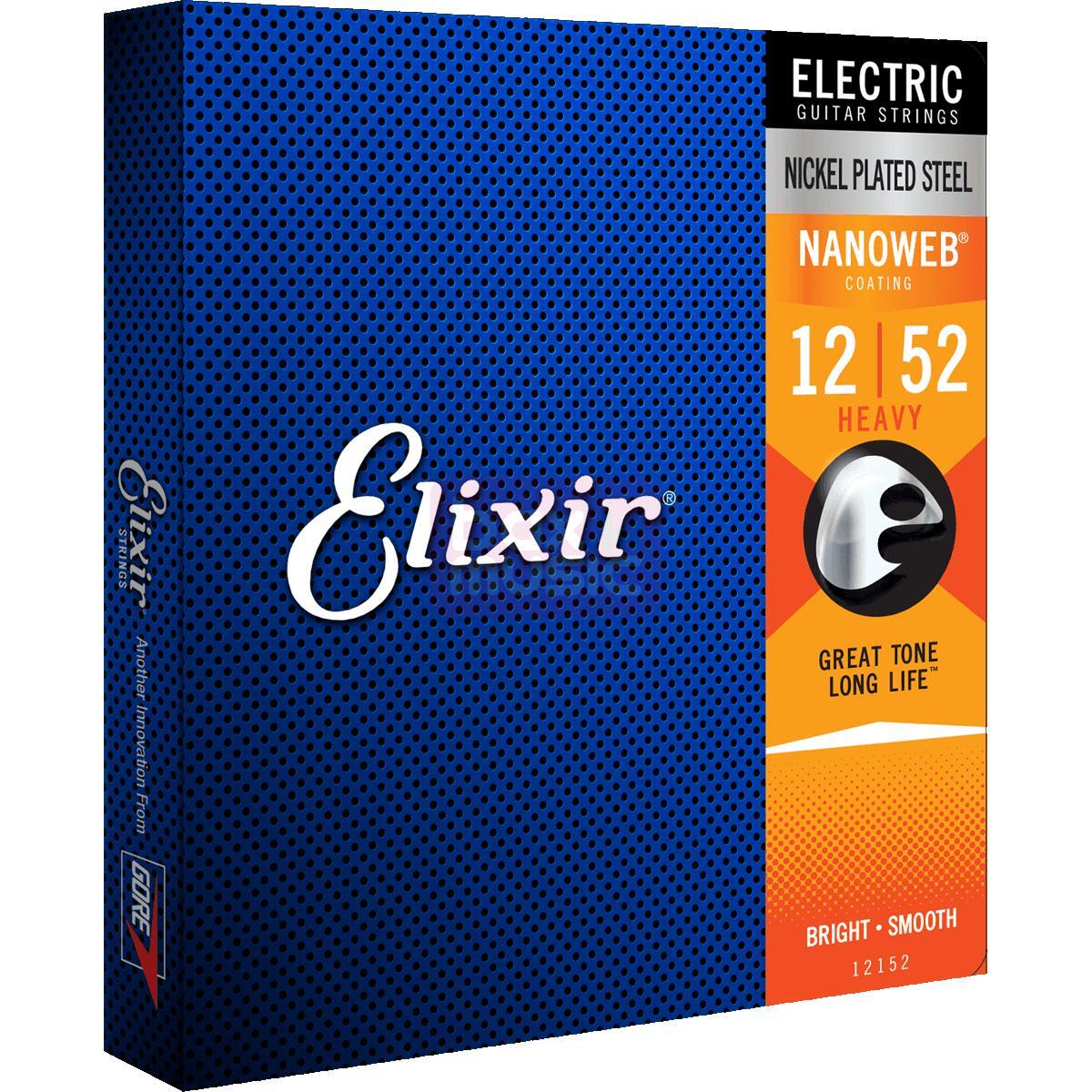 Elixir 12152 Electric NPS Nanoweb Heavy 12-52 snarenset