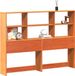 vidaXL Hoofdbord met opbergruimte 160 cm massief grenenhout wasbruin