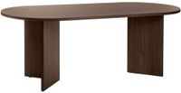 Selsey Ovo Ovale Vaste Tafel Walnoot 90x75cm