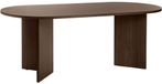 Selsey Ovo Ovale Vaste Tafel Walnoot 90x75cm