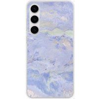 Samsung Galaxy S24 Plus / S25 Plus Marbre bleu bedrukt siliconen hoesje