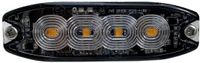 Berger & Schröter LED Front- Heckblitzer orange E9 10R-06 1386, SAE W117, X A1 E9 00.1957 Frontflitser 12 V, 24 V werkt op boordnet Schroefmontage, Plakmontage