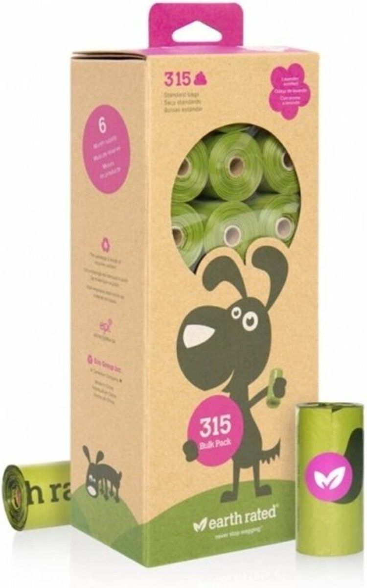 Earth Rated Poepzakjes Lavendel Groen - 315 stuks