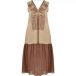 Mat Fashion Robe en lin sans manches pour femme