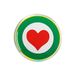 Quattroerre 14141 sticker 3D Italië Coccarda met hart