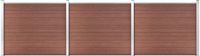 vidaXL Schuttingpanelenset - 526x146 cm - HKC - Bruin