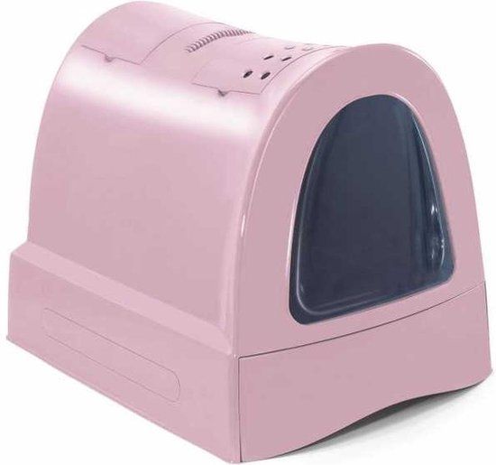 Imac Zuma Kattenbak - Roze - Met Schuiflade - 56 x 40 x 42.5 cm