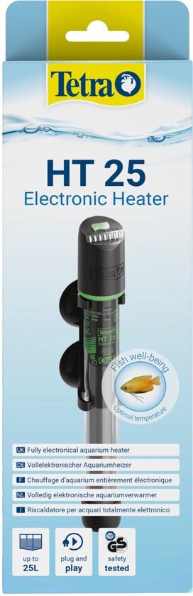 Tetra Onderwatercombinatie HT 25 Electronic Heater - Aquarium Verwarmingselement - 25 W