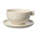 ERNST Tasse à thé avec soucoupe Ernst 7,5 cm Blanc sable