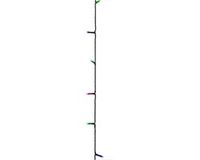 vidaXL Lichtslinger met 400 LED's 40 m PVC meerkleurig pastel