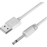 Lovense Lovense Lush Hush Edge Osci compatibele oplaadkabel - 80 cm kabel 18 mm staafpunt diameter 2,5 mm