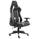 VidaXL Gamestoel draaibaar PVC wit