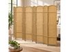 HOMCOM Paravent intérieur en bois 8 panneaux 320 x 170 cm séparateur de pièce pliable pour salon, chambre à coucher, naturel