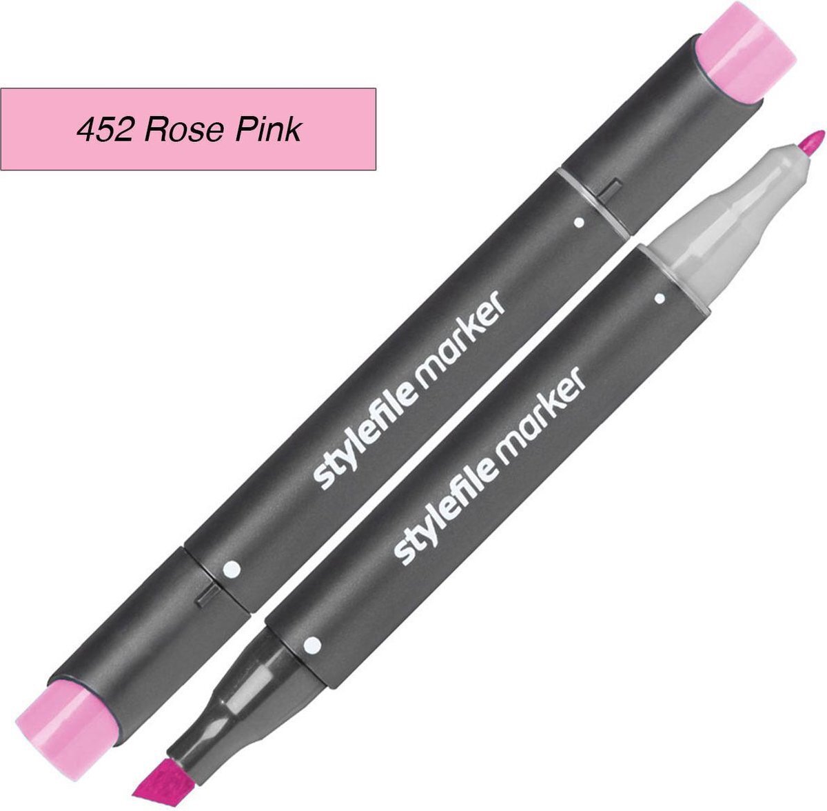 Stylefile Markers Stylefile Twin Marker - Rose Roze - Deze hoge kwaliteit stift is ideaal voor designers, architecten, graffiti artiesten, cartoonisten, & ontwerp studenten