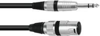Omnitronic Adaptercable XLR M /Jack stereo 0.2m bk