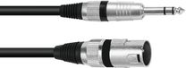 Omnitronic Adaptercable XLR M /Jack stereo 0.2m bk