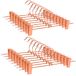 Amber Home 24 Pack Rose Koper Goud Metalen Broek Rokken Hangers 30 cm