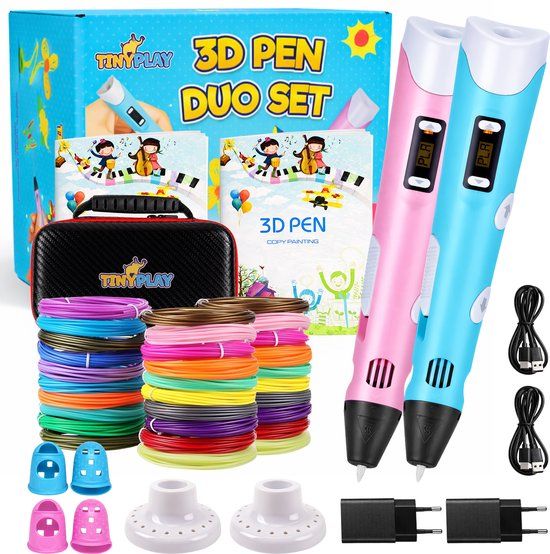 TinyPlay - Set van twee - 2x 3D Pen Starterspakket XXL