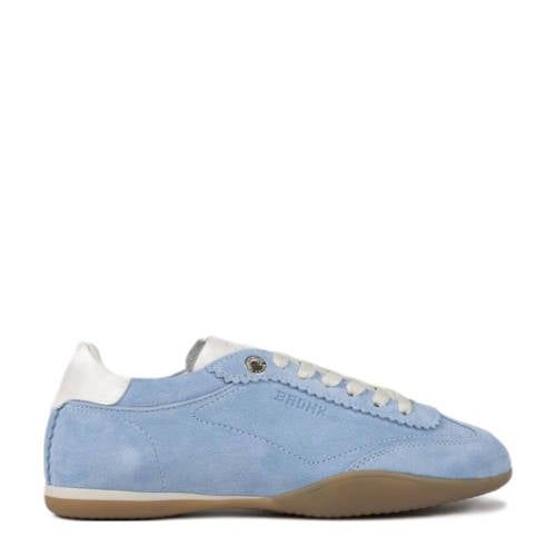 BRONX Park-err suède sneakers lichtblauw