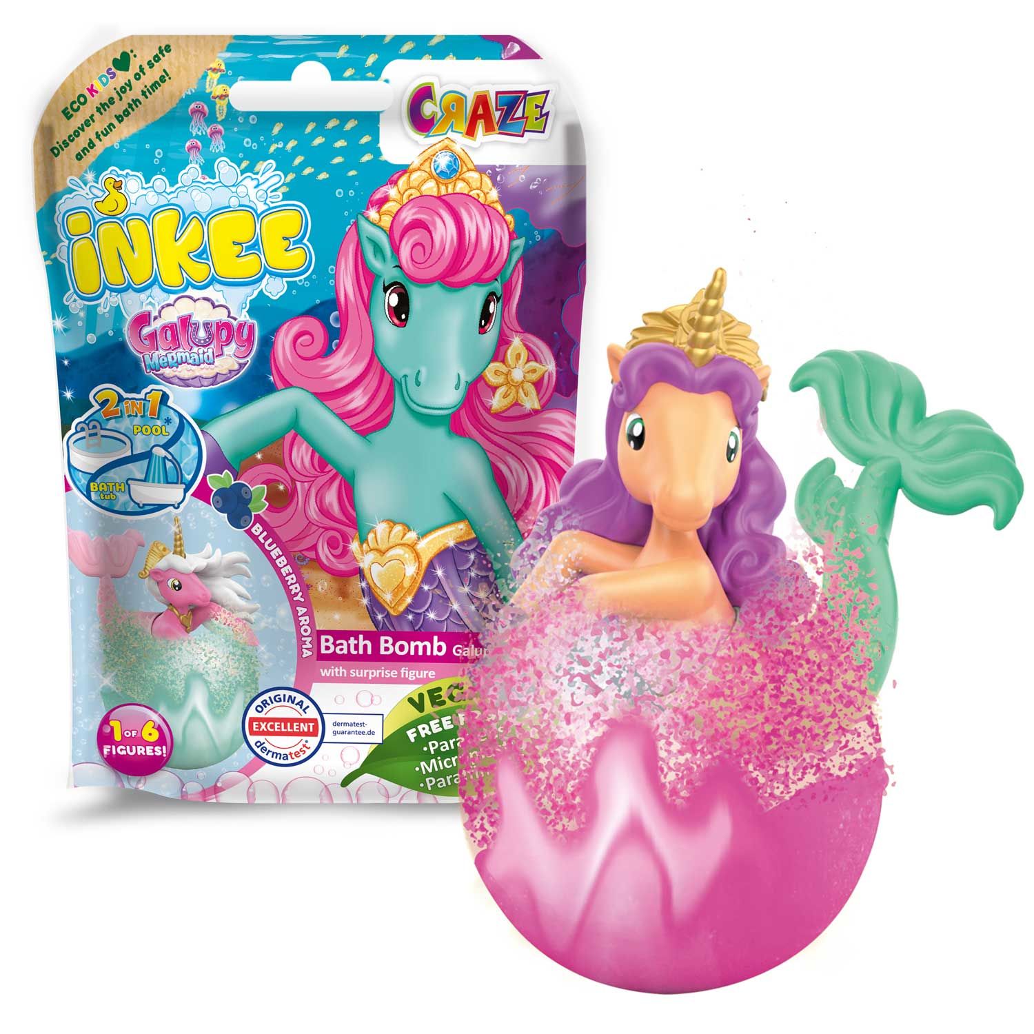 CRAZE Bath Bomb - Multicolour - Pink - Female - 100g