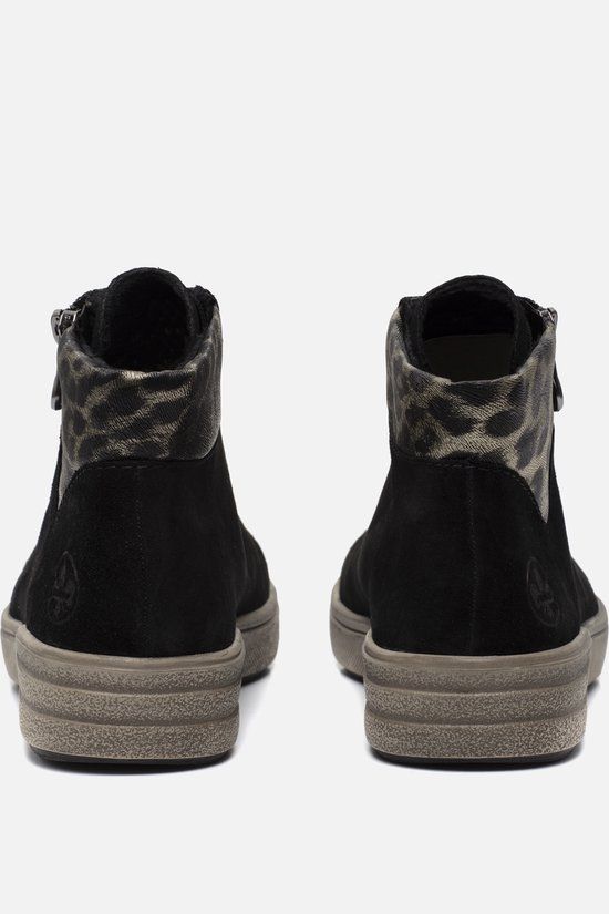Rieker dames veterboot - Zwart multi - Maat 39