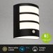 Briloner LED Wandlamp Zwart - Accu - Touch - Timer - Verwisselbare Batterij