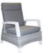 Trestino Rovereto Lounge Tuinstoel WitGrijs