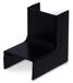 Enzo Canalit Systeem25 binnenbocht met bodemstuk 25x13mm zwart - 4745710