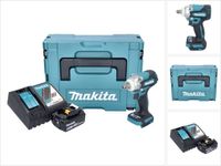 Makita DTW 301 RT1J accu slagmoersleutel 18 V 330 Nm 1/2" borstelloos + 1x oplaadbare accu 5.0 Ah + lader + Makpac