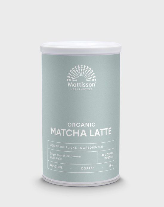 Mattisson Biologische Matcha Latte Gember Ceylon Kaneel 140 Gram