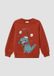 s.Oliver Sweatshirt Kinderen Rood Katoen Lange Mouw Ronde Hals Printopdruk Herfst/Winter