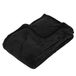 Atmosphera Fleece deken of plaid harig - zwart - 125 x 150 cm - polyester - Bankdeken - Fleece plaid