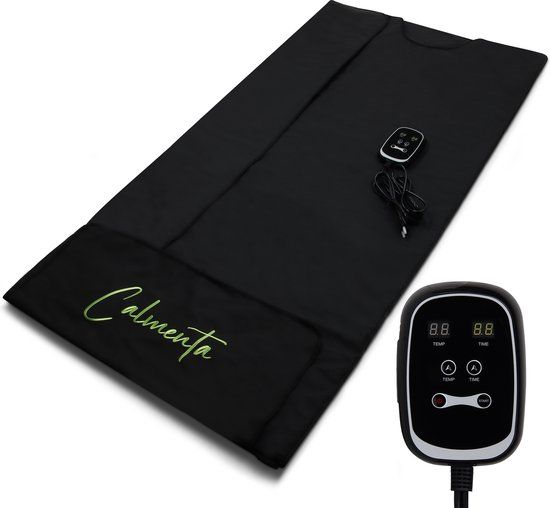 CALMENTA® Infrarood Sauna Deken - Eenpersoons - 90x180cm - 40 Warmtestanden - Infraroodtherapie - Reumadeken