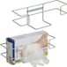 Merkloos Relaxdays Handschoendispenser Set van 2 - Metaal - Wandhouder - Grijs