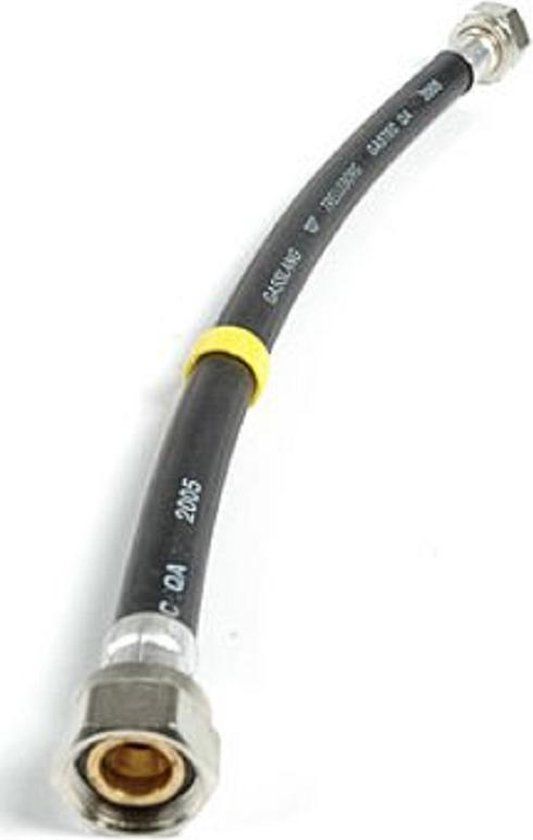 ELECTROBOT gasslang W2054 - Zwart - Rubber - 80 cm