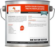 DCC PRO PU Houtlak Satin - 2.5L - RAL 9005 | Gitzwart