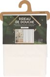 Urban Living Douchegordijn met ringen - wit - pvc - 180 x 200 cm