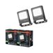 OSRAM ENDURA FLOOD PC 10W LED-schijnwerper, 4000K koel wit, 1000 lumen, IP65 weerbestendige schijnwerper, gerecycled aluminium, 180° draaibaar, donkergrijs, 2-Pack