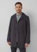 s.Oliver BLACK LABEL s.Oliver Outdoor-Mantel zwart katoenmix tweed lange mouw heren maat 48