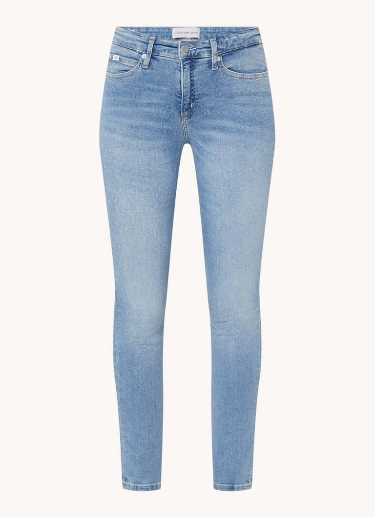 Calvin Klein Mid Waist Skinny Jeans - Light Wash