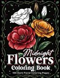 Midnight Flowers Coloring Book