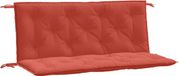 vidaXL Coussin de banc de jardin 2 pièces 120x50x7 cm tissu chiné rouge
