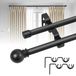 Double tringle à rideaux 79-391 cm Métal