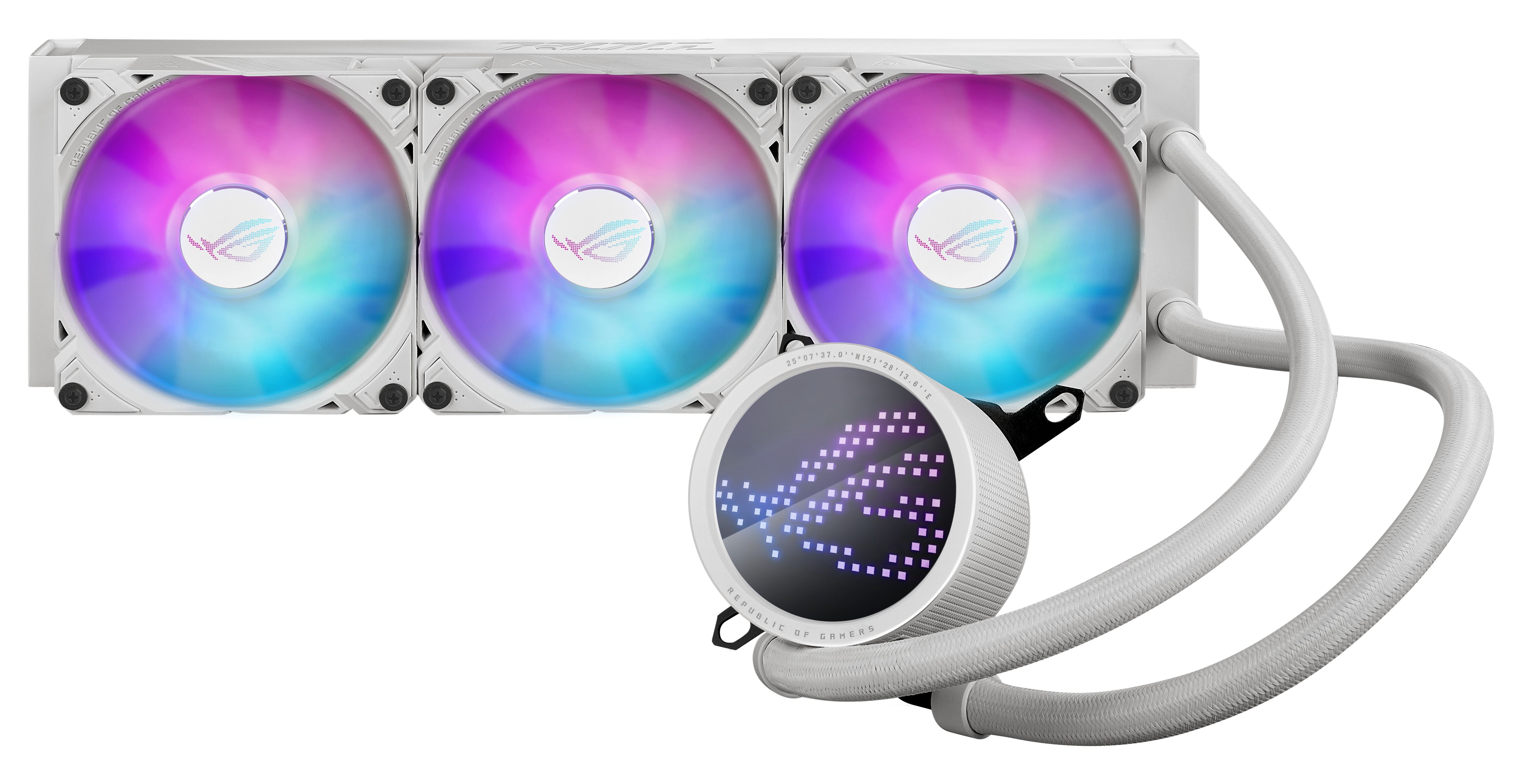 ASUS ROG Ryuo III 360 ARGB White Edition Liquid Cooling Kit - 3x120mm Fans - White
